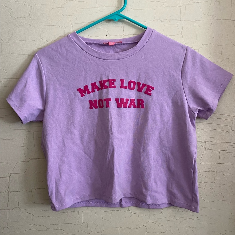 Sugar Thrillz by DollsKill Cropped Baby Tee size XL